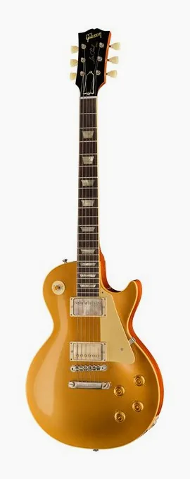 Gibson Les Paul Standard 60s Honey Am ujęta od przodu na neutralnym tle