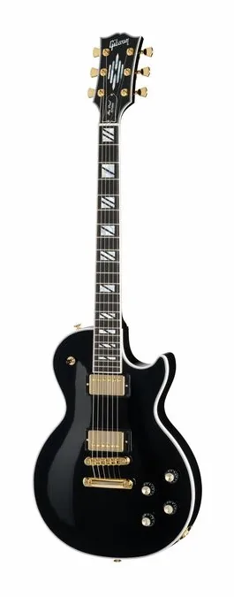 Gibson Les Paul Supreme Ebony sfotografowana frontalnie