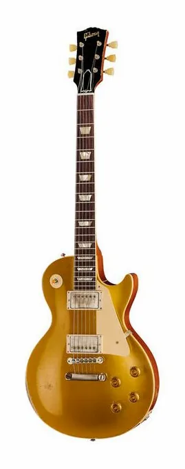 Gibson Les Paul Custom Arctic Blast widziana od przodu