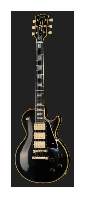Gibson LP 57 Custom 3PU VOS LH ujęta od przodu na neutralnym tle