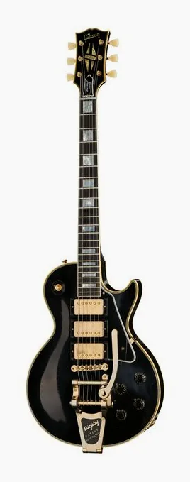 Gibson LP 57 Custom 3PU Bigsby LA z bliska od przodu