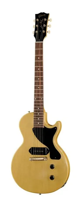 Gibson LP Junior 57 Singlecut TVY VOS ujęta od przodu na neutralnym tle