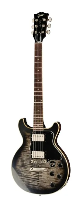 Gibson LP Special DC Figured Top CB ujęta od przodu na neutralnym tle