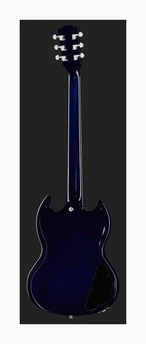 Gibson SG Modern TBF LH ujęta od przodu na neutralnym tle