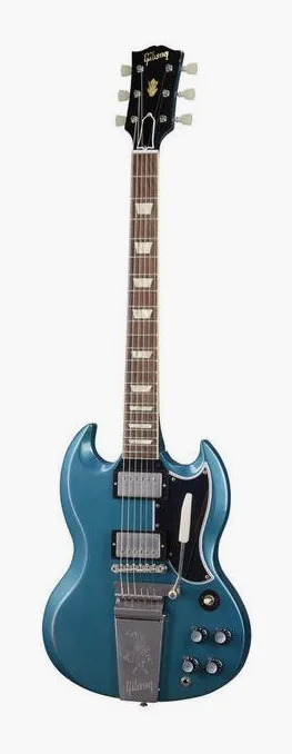 Gibson SG Standard ´64 Maestro CH HA ujęta od przodu na neutralnym tle