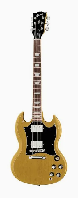 Gibson SG Standard ´64 Maestro PB LA sfotografowana frontalnie