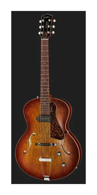 Godin 5th Avenue Kingpin Cognacburst, główka z kluczami i logo