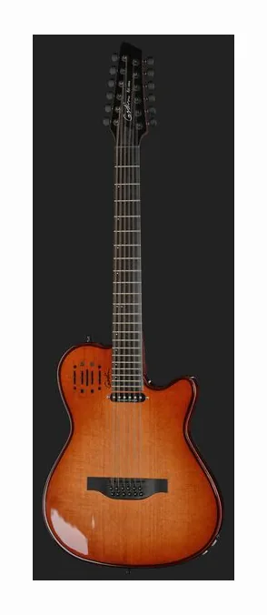 Godin A12 Ultra Dlx Lightburst, linie korpusu z góry