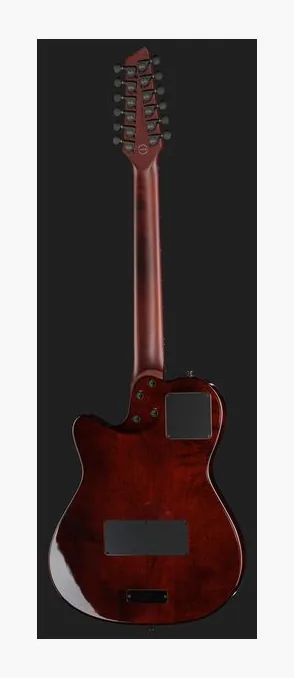 Godin A12 Ultra Dlx Lightburst, korpus i lakier z bliska