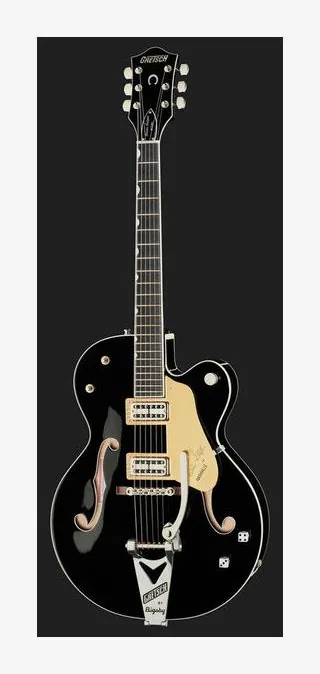 Gretsch Brian Setzer G6120T-BSNSH BK, główka z kluczami i logo