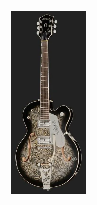 Gretsch 6120CST 59 Black Paisley Relic, przetworniki i gałki regulacji