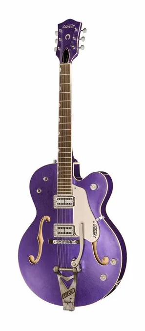 Gretsch 6120CST 59 Purple Relic widziana od przodu