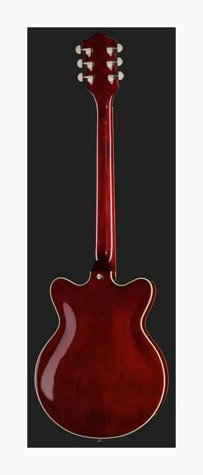 Gretsch G2655T STRML CB JR DC GNMTL, główka z kluczami i logo