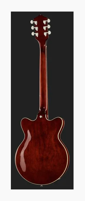 Gretsch G2655T STRML CB JR DC GNMTL ujęta od przodu na neutralnym tle