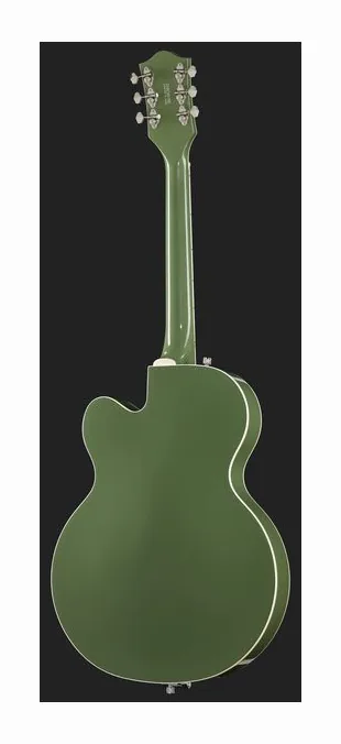 Gretsch G5420T EMTC CLS HLW ANV GRN, korpus i lakier z bliska