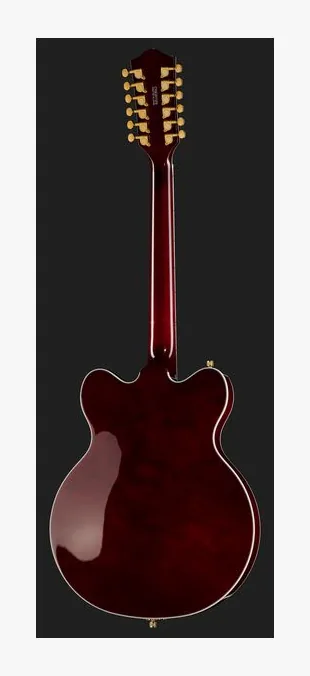 Gretsch G5422G-12 Electromatic SBB ujęta od przodu na neutralnym tle