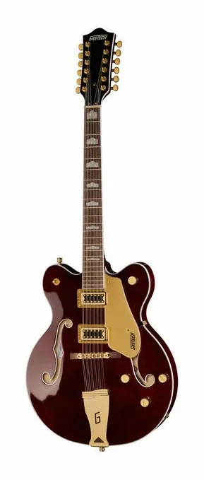 Gretsch G5422G-12 Electromatic WS ujęta od przodu na neutralnym tle