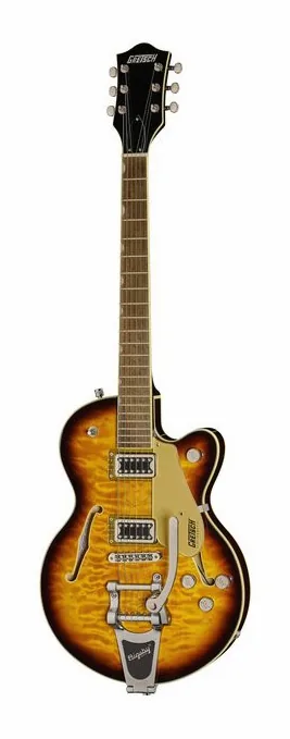 Gretsch G5655T-QM Electromatic Jr. ST ujęta od przodu na neutralnym tle