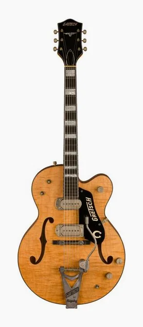Gretsch G6120 59 Nash. LTD MB CH AN ujęta od przodu na neutralnym tle