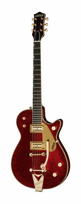 Gretsch G6129TG-59VS Sparkle Jet RD z bliska od przodu