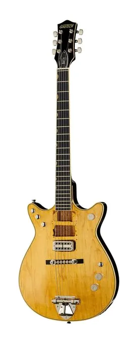 Gretsch G6131-MY Malcolm Young ujęta od przodu na neutralnym tle