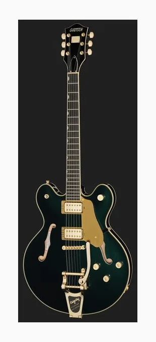 Gretsch Pro Broadkaster JR LX BLKBRY z bliska od przodu