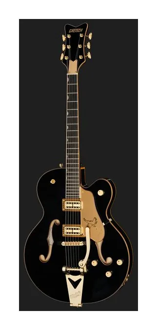 Gretsch Synchromatic Falcon BB Black, korpus i lakier z bliska
