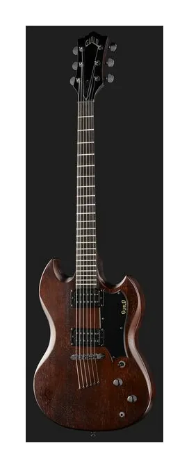 Guild Polara Limited Vintage Walnut, przetworniki i gałki regulacji