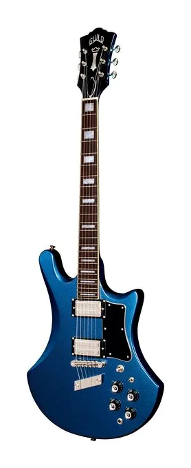 Guild S-300 Deluxe NBM ujęta od przodu na neutralnym tle