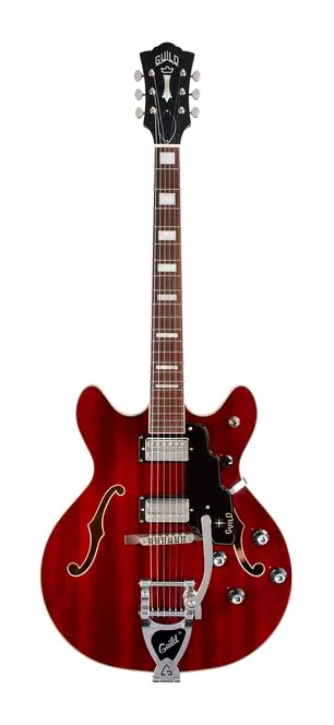 Guild Starfire Deluxe DC GVT CH, korpus i lakier z bliska