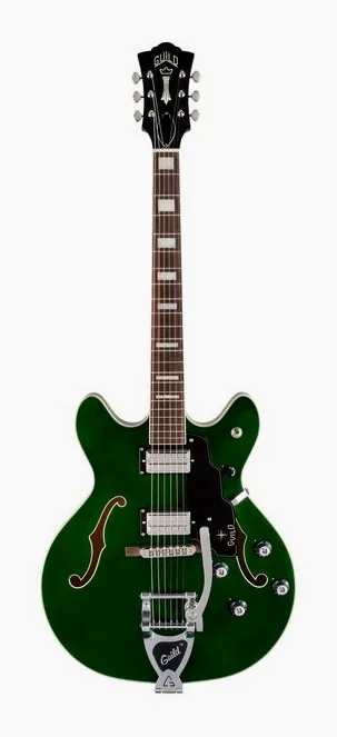 Guild Starfire Deluxe DC GVT EG, linie korpusu z góry