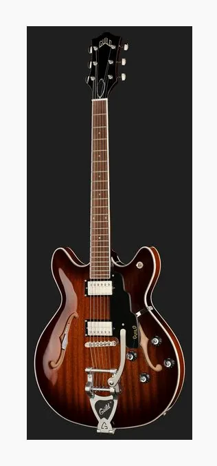 Guild Starfire I DC EG w/Vibrato sfotografowana frontalnie
