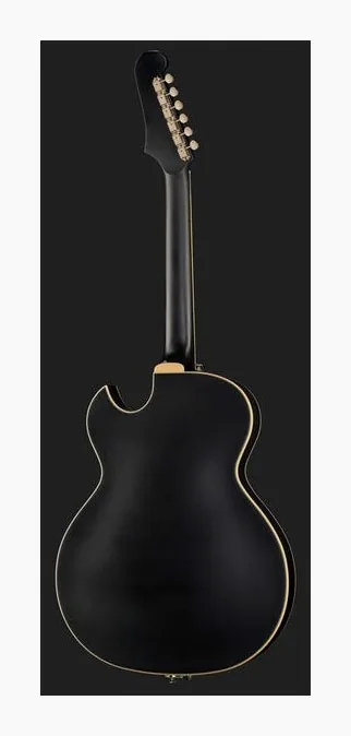 Guild Starfire I Jet 90 Satin Black, główka z kluczami i logo