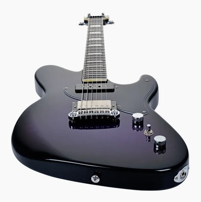 Hagstrom Adina Purple Burst, korpus i lakier z bliska
