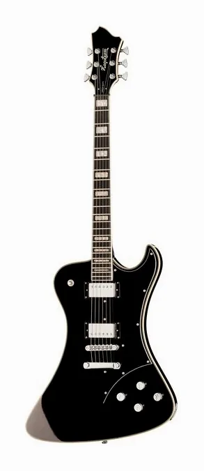 Hagstrom Fantomen Black sfotografowana frontalnie