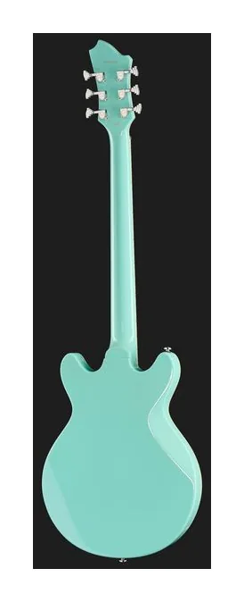 Hagstrom Megin Aged Sky Blue, tył korpusu