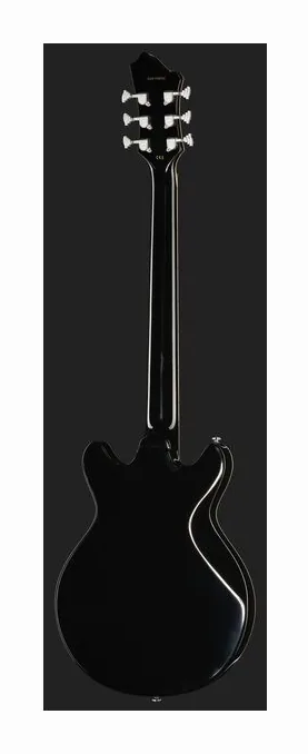 Hagstrom Megin Black Gloss, linie korpusu z góry