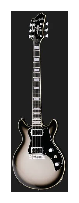 Hagstrom Megin Grey Burst, linie korpusu z góry
