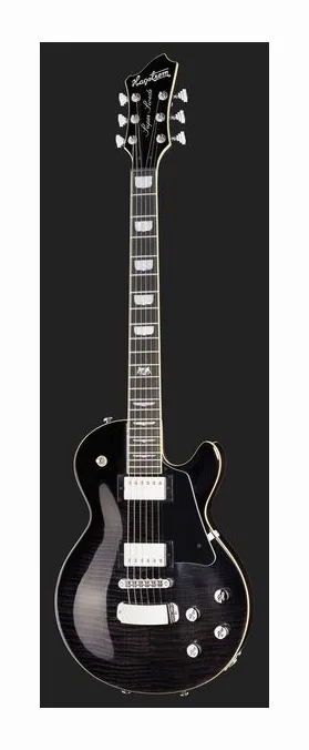 Hagstrom Super Swede Dark Storm, korpus i lakier z bliska