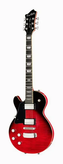 Hagstrom Super Swede Crimson Flame LH widziana od przodu