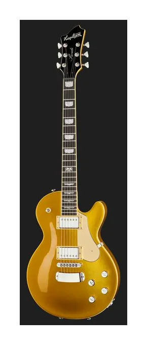 Hagstrom Swede Gold, główka z kluczami i logo