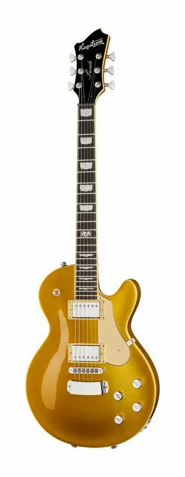 Hagstrom Swede Gold ujęta od przodu na neutralnym tle