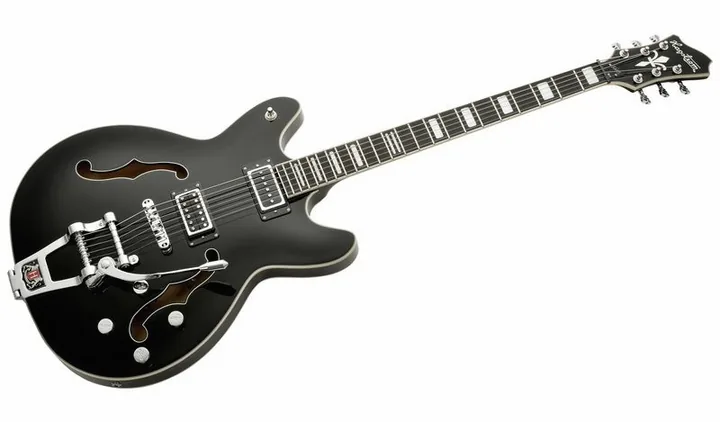 Hagstrom Tremar Viking Baritone DLX BLK, mostek i klucze strojcze