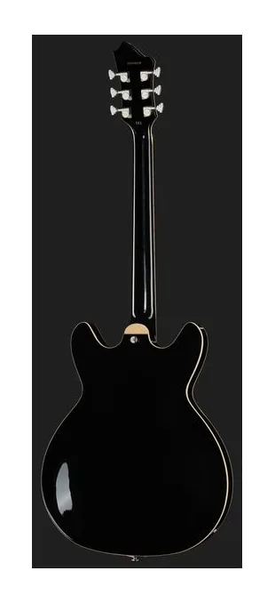Hagstrom Viking Black, gryf i podstrunnica z boku
