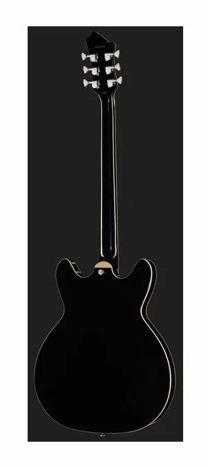 Hagstrom Viking Deluxe Baritone BK, główka z kluczami i logo