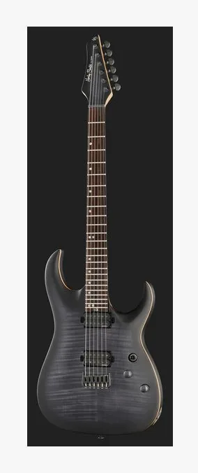 Harley Benton Amarok-6 BKNT Flame Burst, tył korpusu
