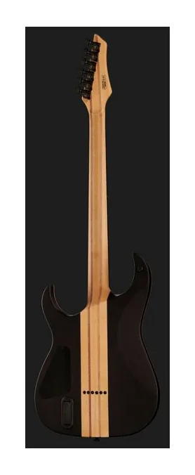 Harley Benton Amarok-BT BKNT Flame Burst, główka z kluczami i logo