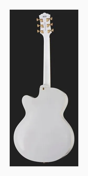 Harley Benton BigTone Trem White w/Case, korpus i lakier z bliska