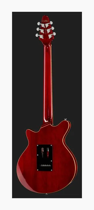 Harley Benton BM-75 Trans Red Deluxe Series, profil boczny korpusu