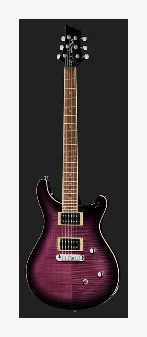 Harley Benton CST-24 Purple Burst, tył korpusu